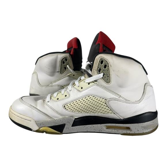 Nike Air Jordan 5 Retro "White Cement" 2017 136027-104 Men’s Size 12 Basketball - Picture 8 of 10